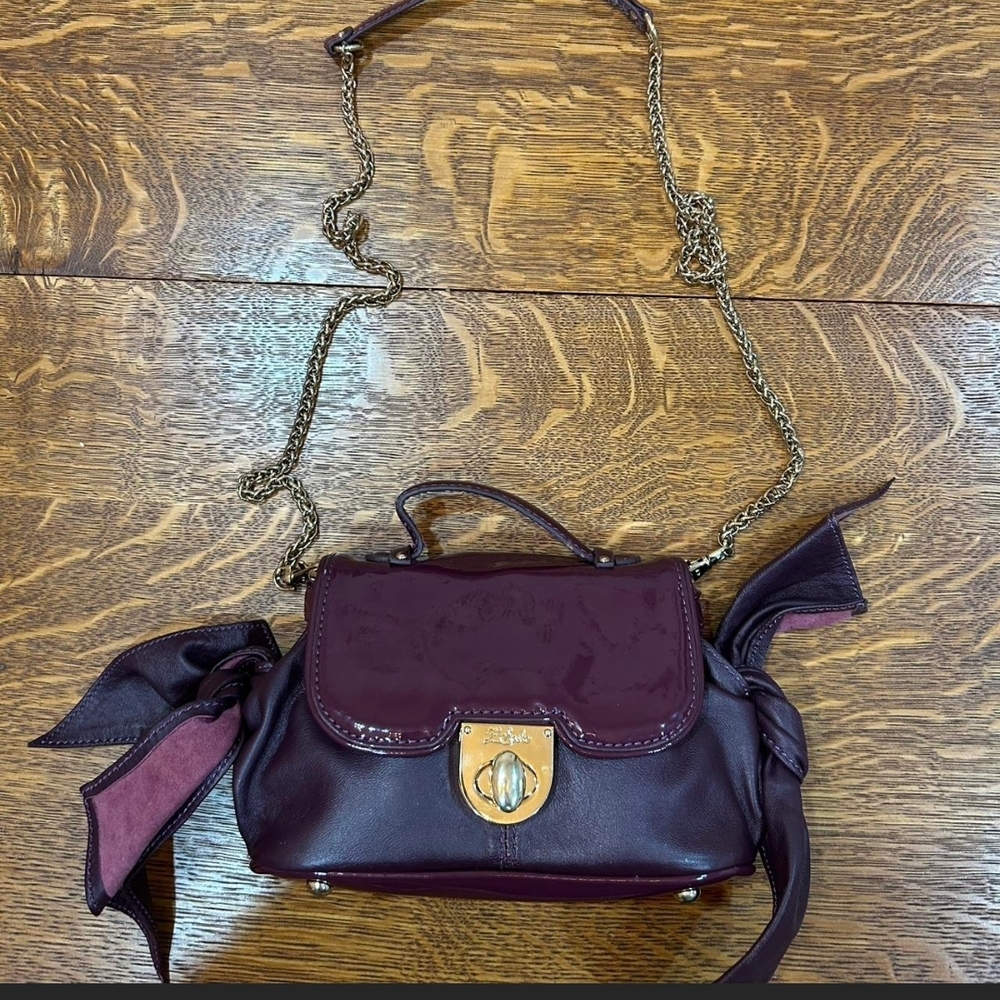 Zac Posen Burgundy Crossbody Bag